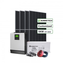installation facile 5kw résidentielle hors réseau solaire