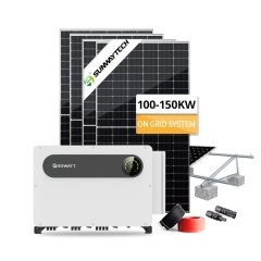 Kit de système solaire résidentiel sur réseau de 100 à 150 kW avec surveillance WiFi