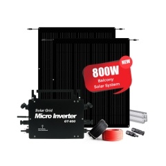 Système d'énergie solaire pour balcon Sunway 800 W avec micro-onduleur